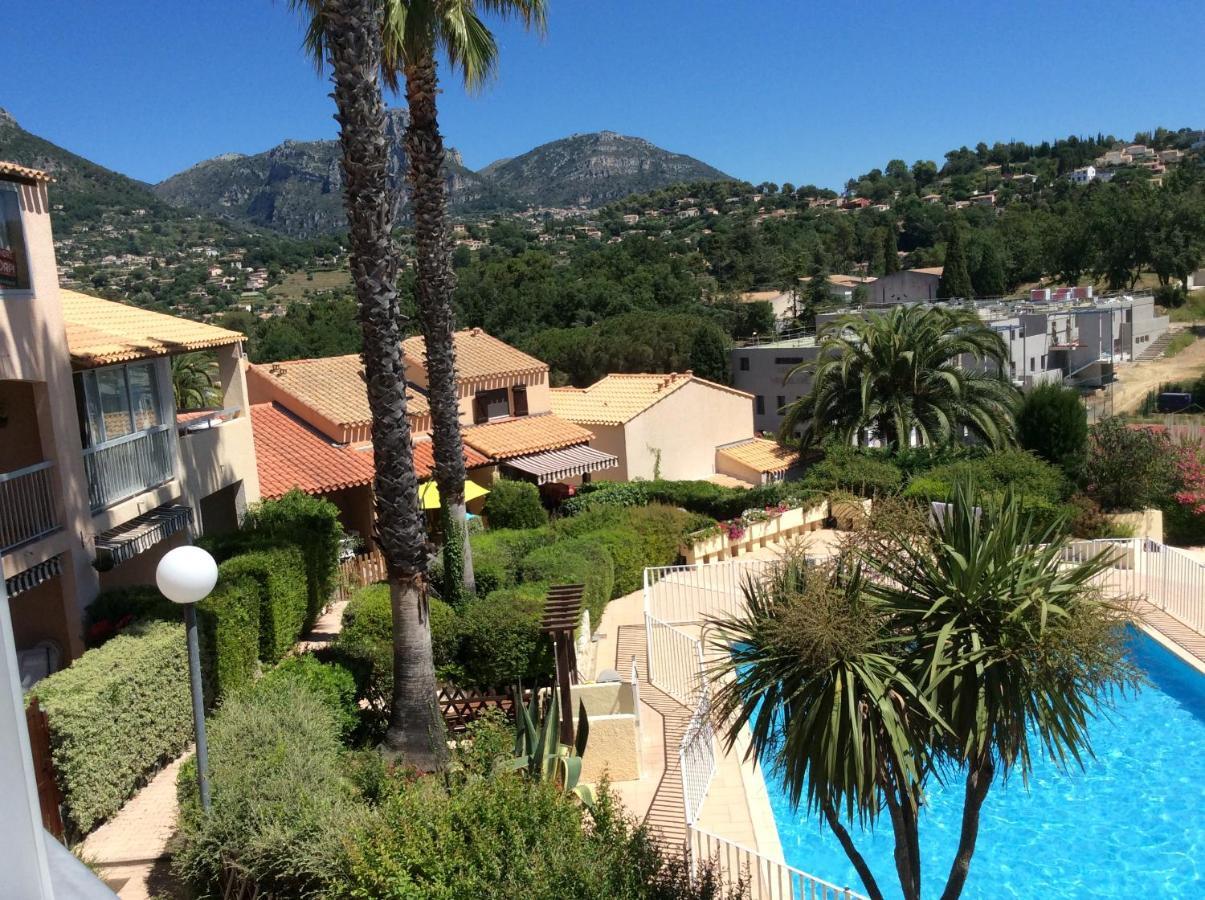 Au Calme Dans Hameau Fleuri Joli Studio 3 Pers Piscine Parking Wi-Fi Vence Exterior foto