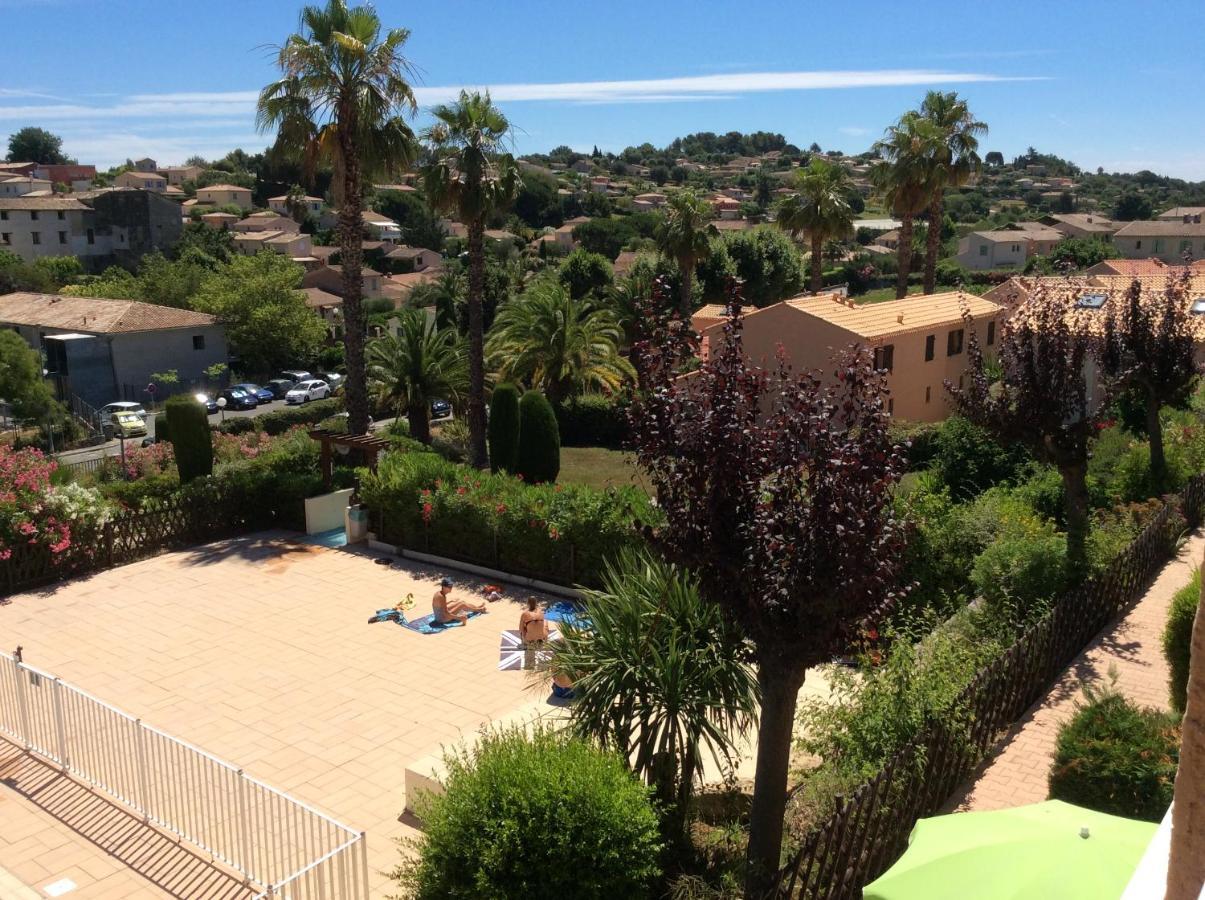 Au Calme Dans Hameau Fleuri Joli Studio 3 Pers Piscine Parking Wi-Fi Vence Exterior foto